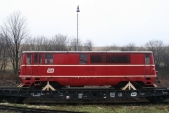 705 916 připravená na transportním voze v Třemešné ve Slezsku na svou cestu do Lužné u Rakovníka, 20.1.2014