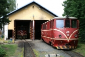 Depo v Osoblaze s lokomotivami 705 914 a 916, 21.6.2008