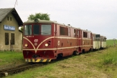 Přípřež lokomotiv 705 916 a 917 v Horních Povelicích 26.6.2004
